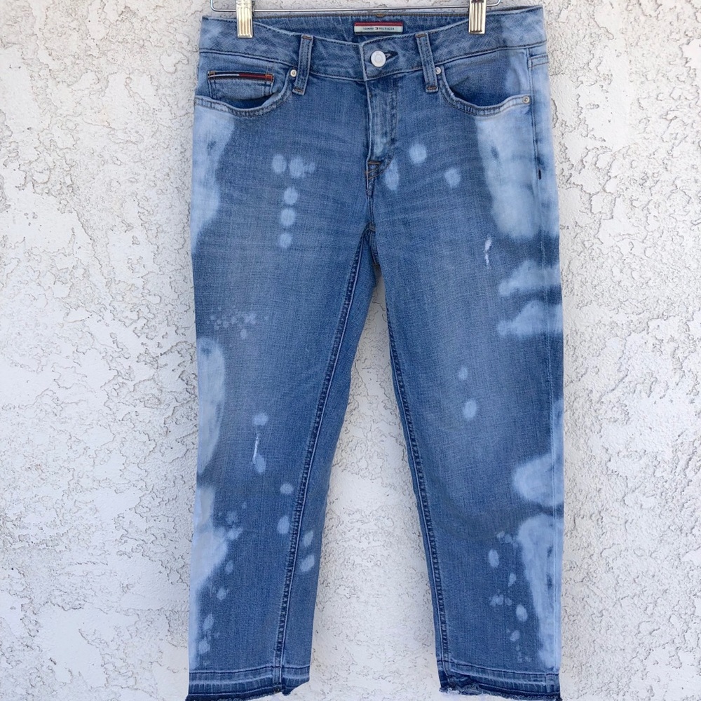 Tommy Hilfiger acid wash boyfriend jeans